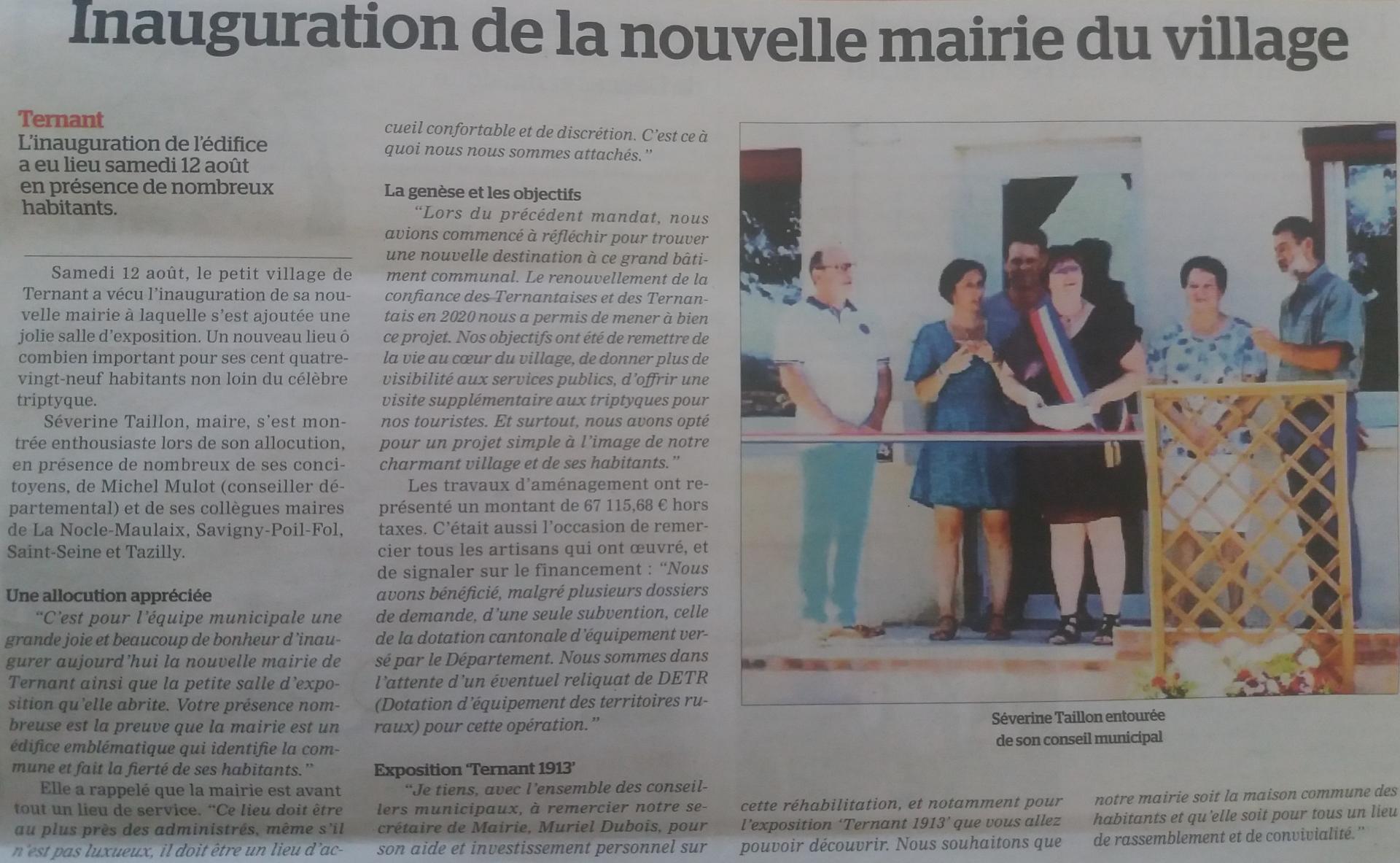 Article de journal "La Renaissance"