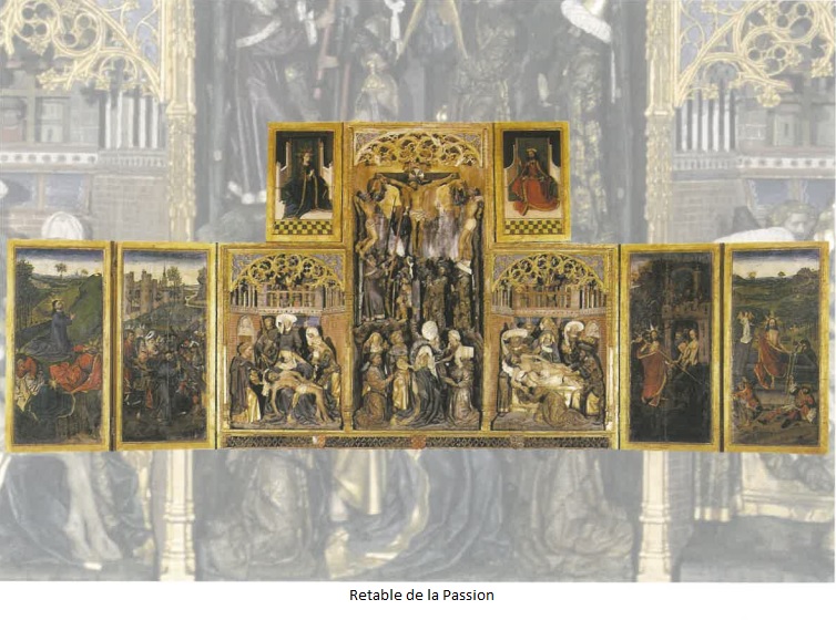 Détail retable de la Passion