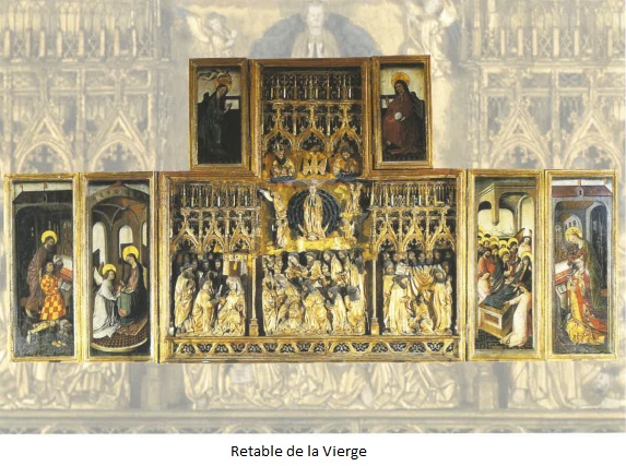 Détail retable de la Vierge 