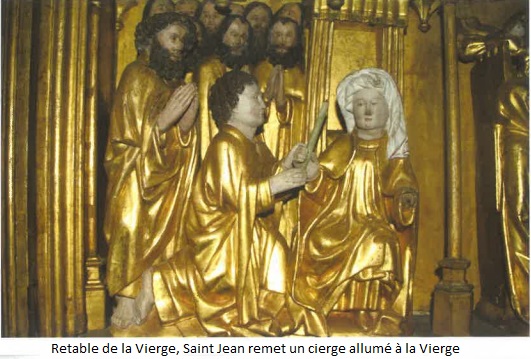 Détail retable de la Vierge - Saint Jean